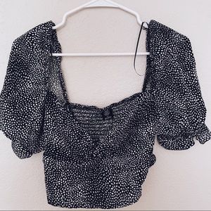 Urban Outfitters Black and White Top, size small!